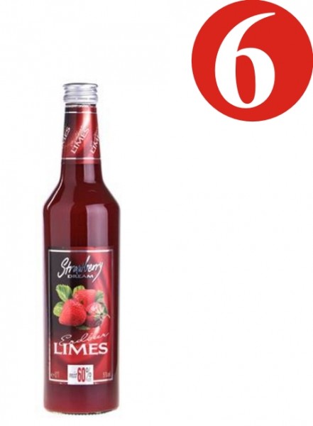 6 x Strawb Dream Erdbeer Limes15% VOL. - 0,7L