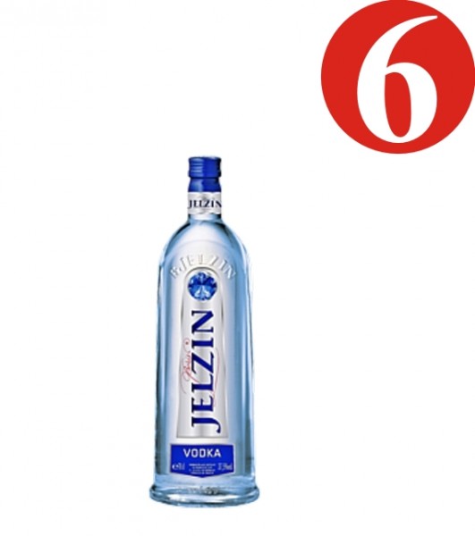 6x Boris Jelzin Wodka 37,5 %