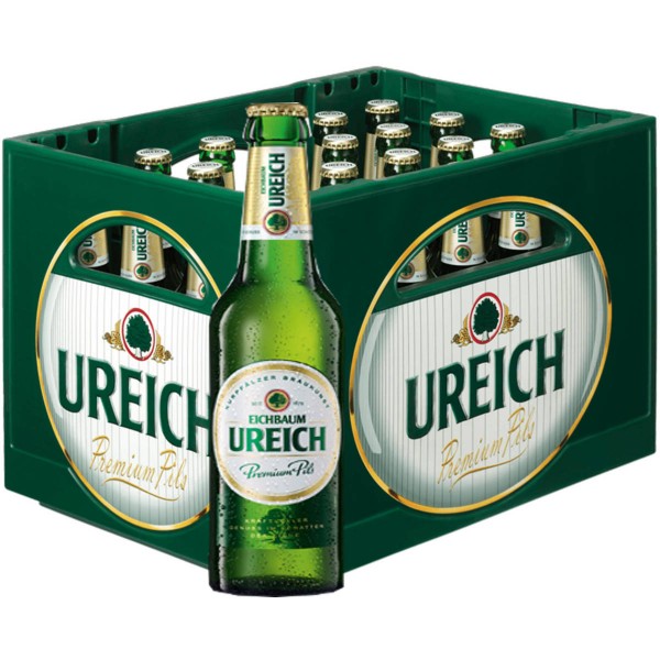 20 x Eichbaum Ureich Premium Pils 0.5l 4,9% vol. Originalkiste MEHRWEG