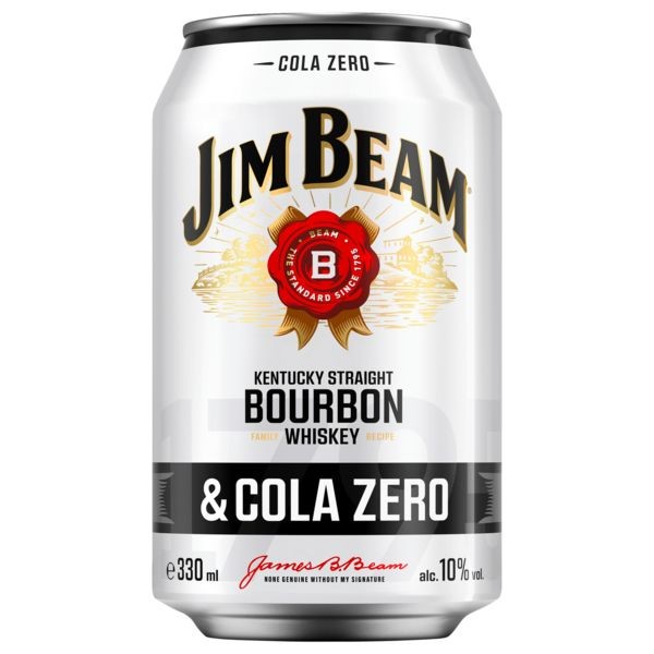 12 x Jim Beam und Cola Zero 330 ml Dose 10% vol.EINWEG