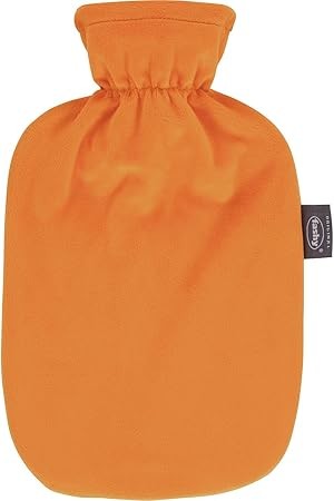 Fashy 6712 35 WÄRMFLASCHE MIT FLAUSCHBEZUG Pfirsich/Orange 2,0L