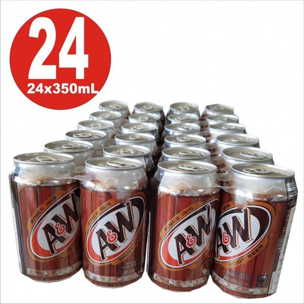 24x0,355ml Dosen A&W Rootbeer Softdrink aus USA inkl. 6 Euro DPG-Pfand_EINWEG