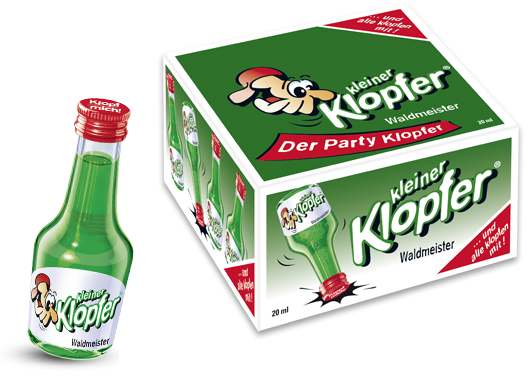 Kleiner Klopfer WALDMEISTER+VODKA 16%VOL.-25x0,02L