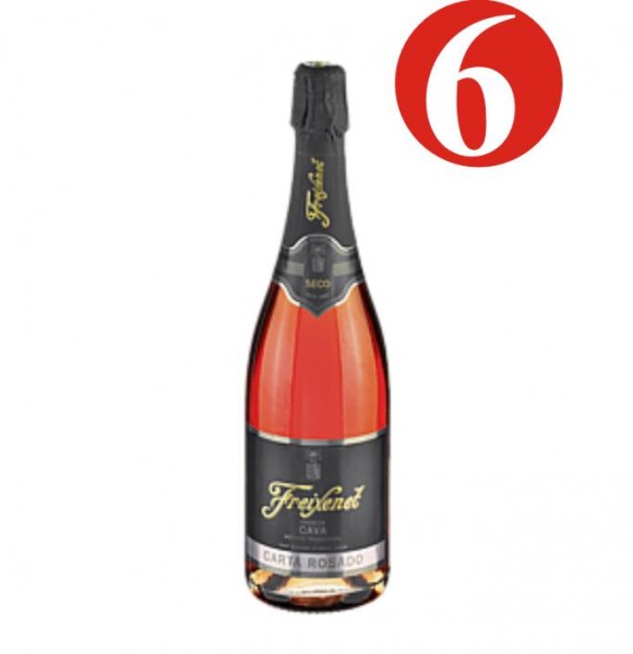 6x Freixenet Carta Nevada Rosado 0,75 L 12% vol