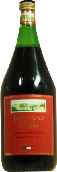 Italienischer Lambrusco Puglia 1,5 Liter