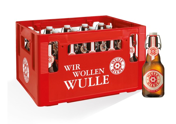 20 x Wulle Vollbier hell Bügelflasche 5,0% vol Originalkiste Mehrwegpfand