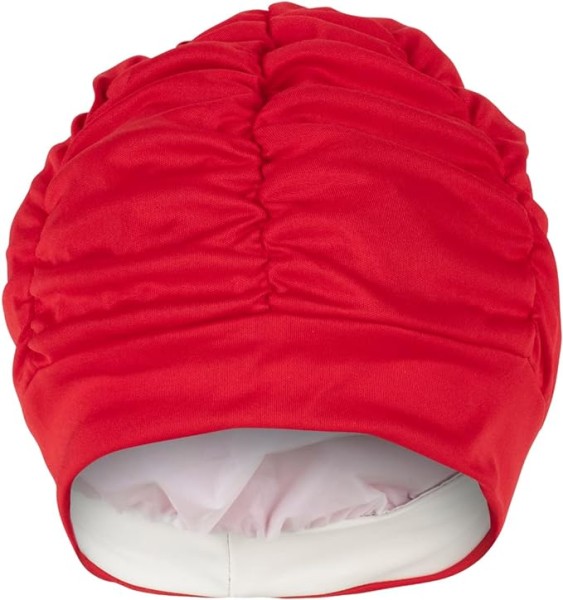 Badehaube 3403_40 Damen rote Polyester Badekappe