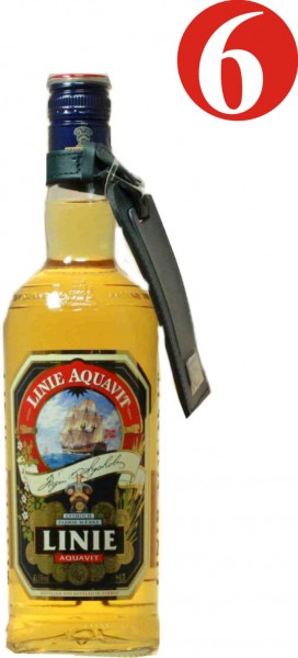 6x Linie Aquavit 41,5% Vol.