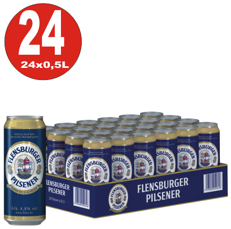 24x 0,5L Dosen Flensburger Pilsener 4,8% Vol.-_EINWEG