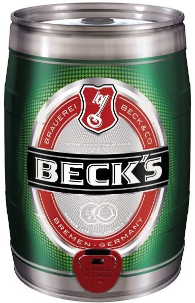 Becks Pils 5 Liter Partyfass 4,9 % vol