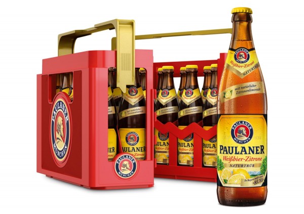 20 x Paulaner Weissbier Zitrone Russ 0,5 L 2,7%vol.Originalkiste MEHRWEG REDUZIERT MHD: 11/19